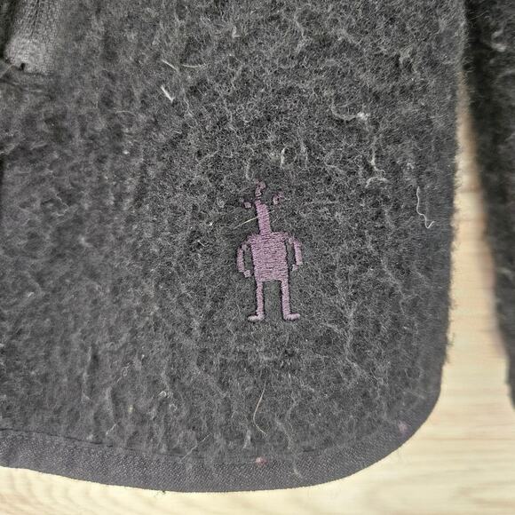 Smartwool Women’s XS Black Wool Blend Full Zip Fleece Jacket - Picture 3 of 5